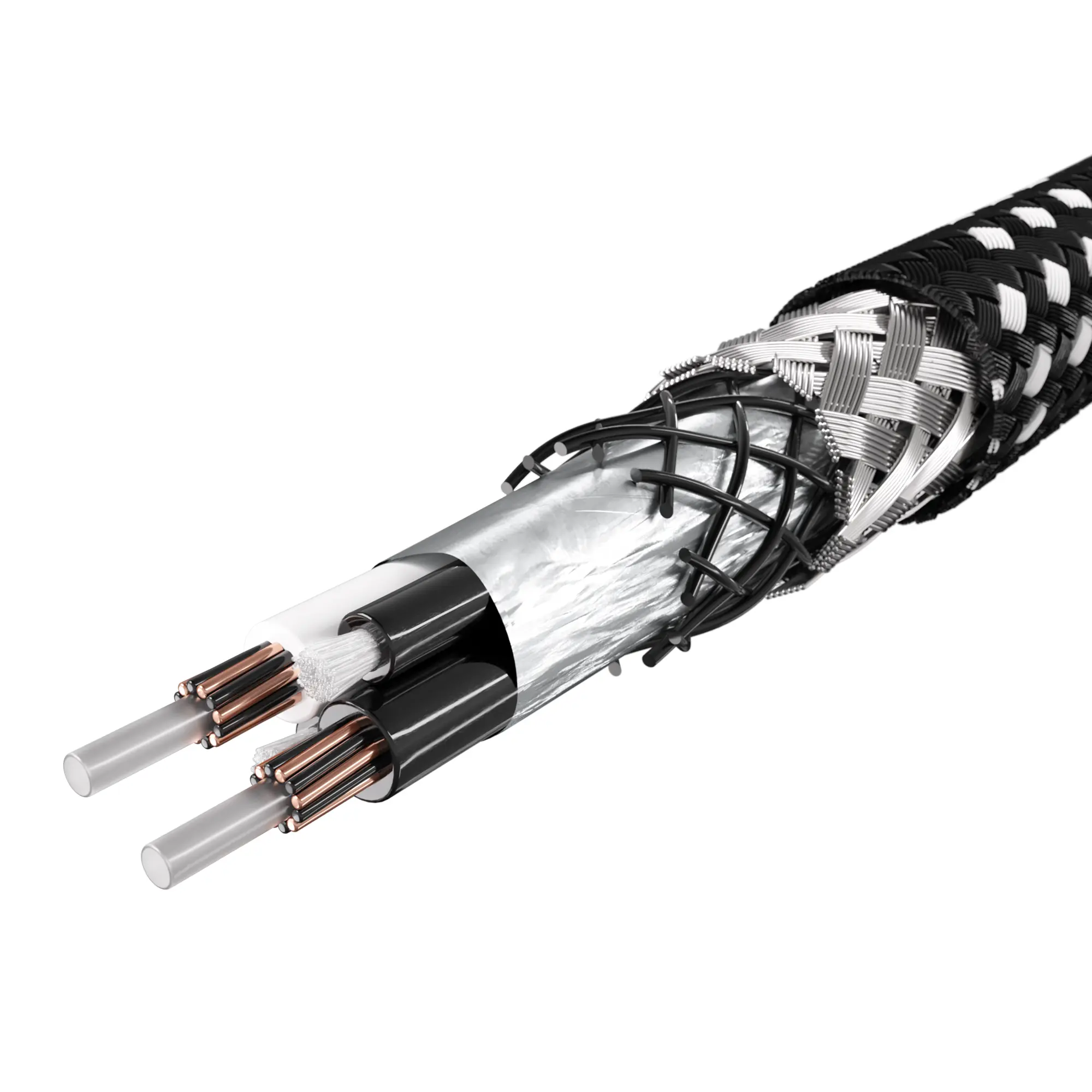 Innenleben eines Referenz NF-404 XLR Kabels