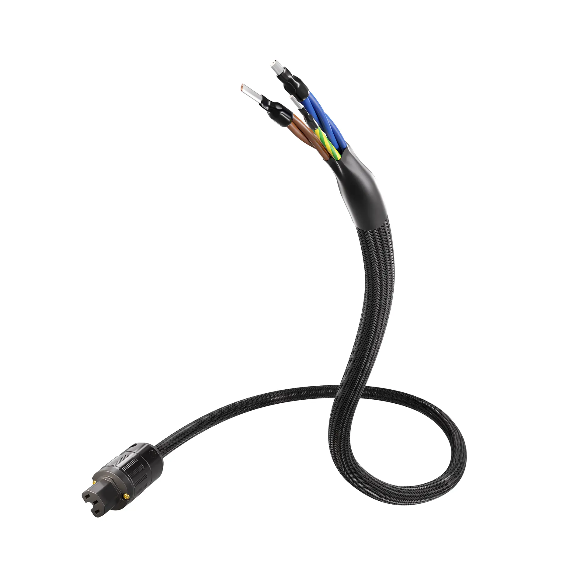 Rendering des AC-404 Micro AIR Netzkabels | offenes Ende > C15