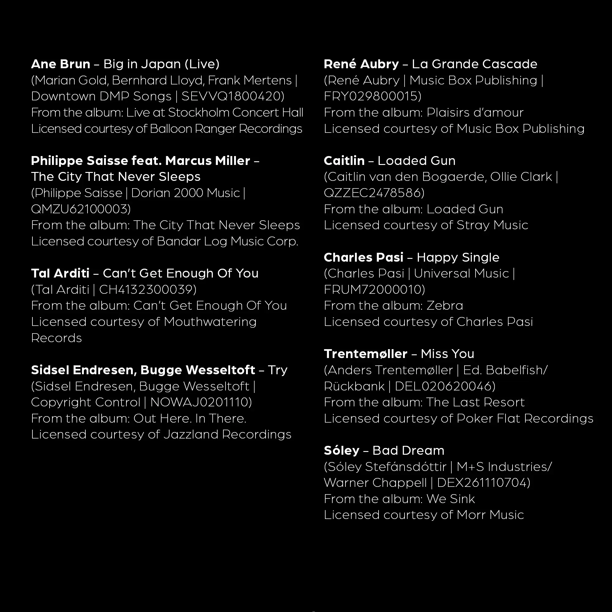 selected audiophile music Vol.2